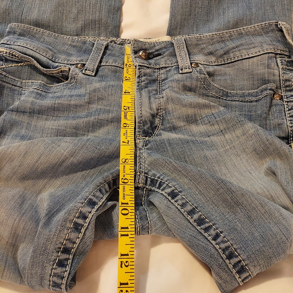 Ariat Light Blue Western Women's Midrise Straight Leg Jeans - 30R - Picture 6 of 10